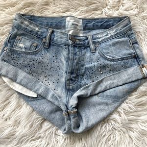 One Teaspoon Bandits Jeweled Jean Shorts - 24